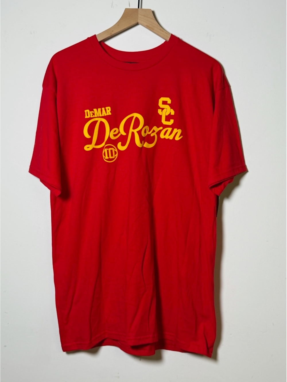 Blue 84 Delthea DeRozan USC Trojans T shirt red size L new